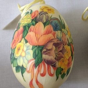 Vintage easter egg ornaments